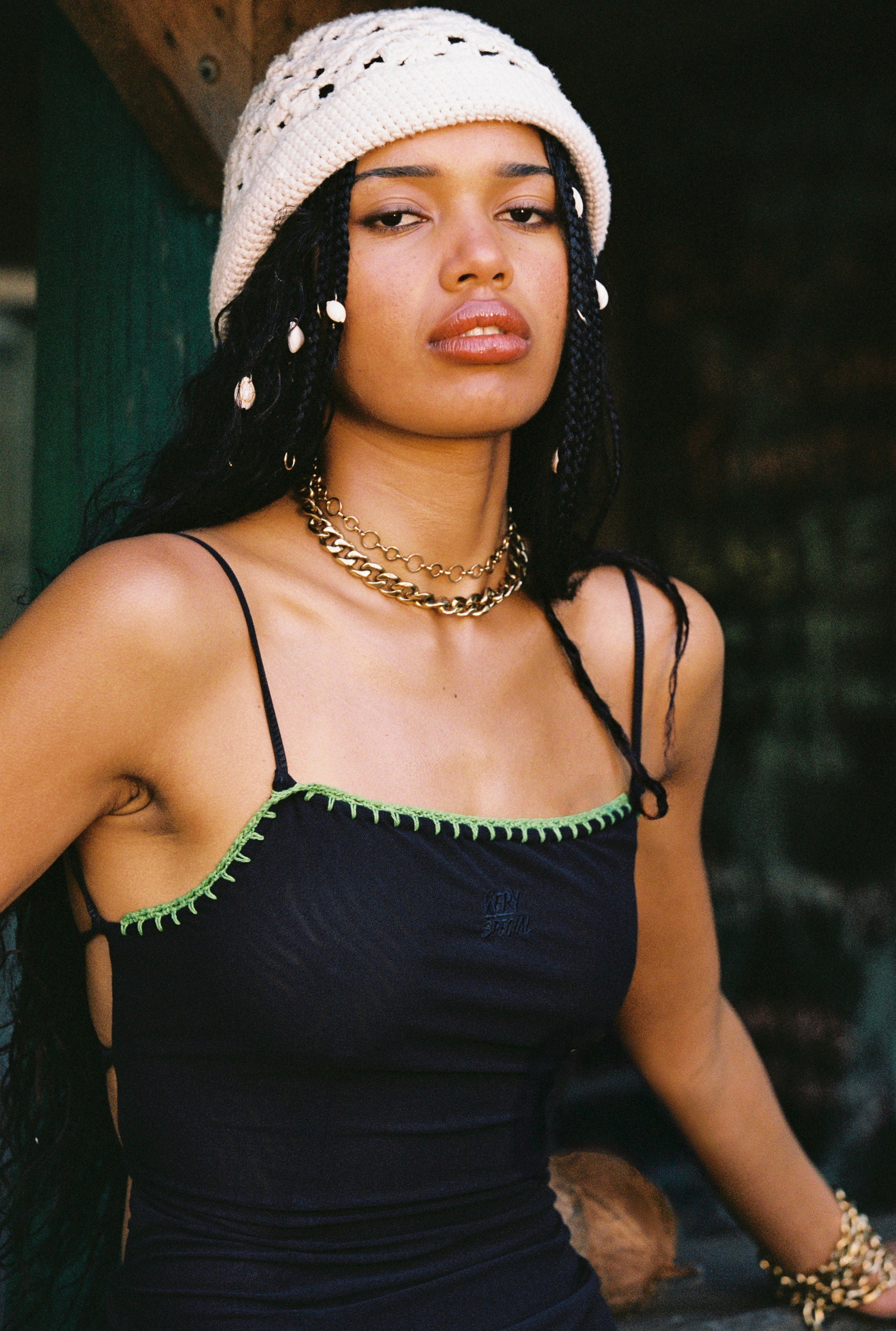 Black Solid Mesh Maxi Dress