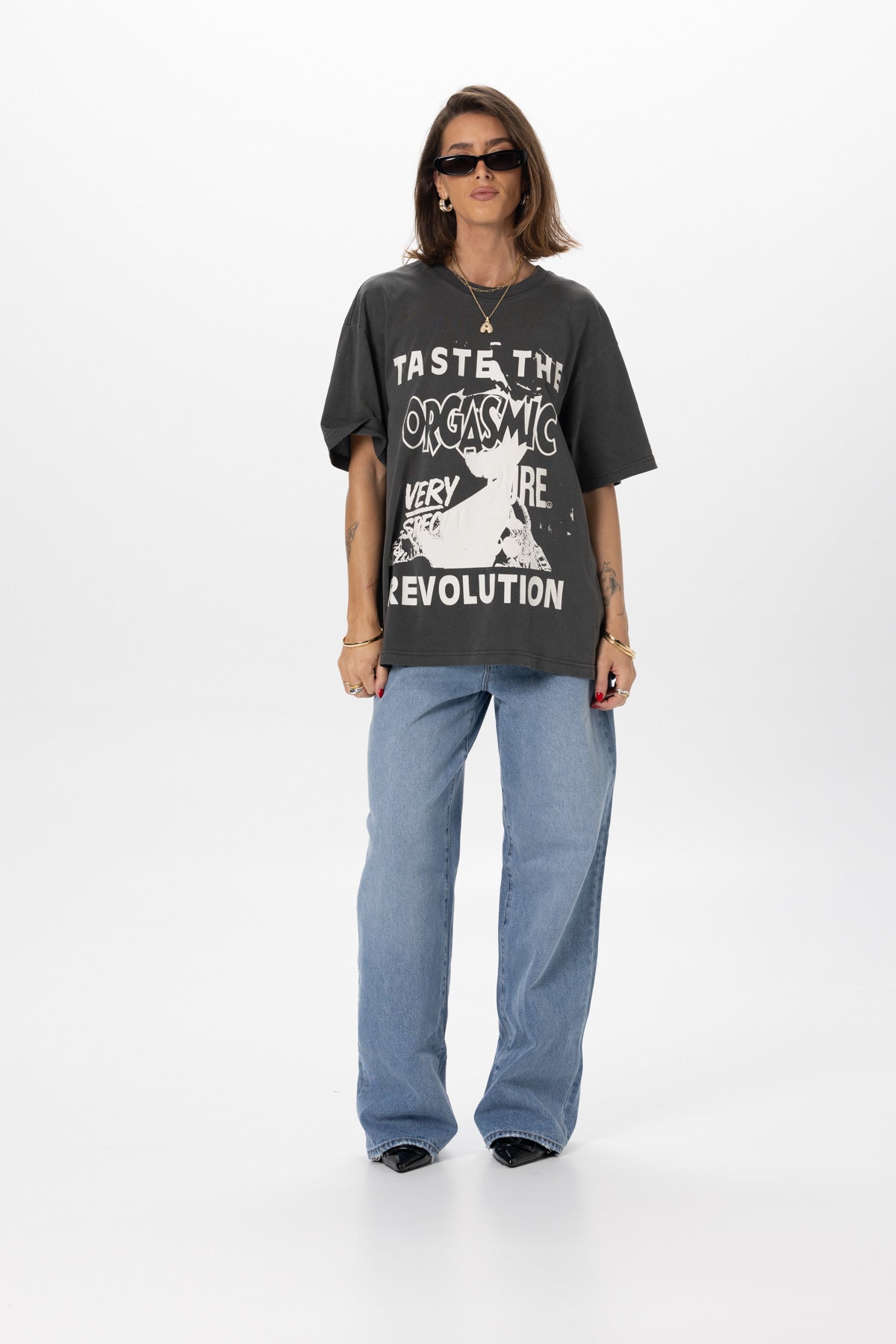Charcoal Orgasmic Vintage tee