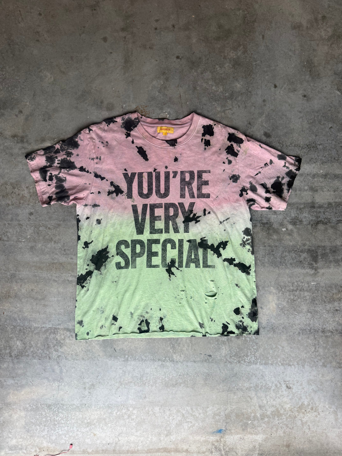Watermelon Dip Dye YVS Trashed Tee