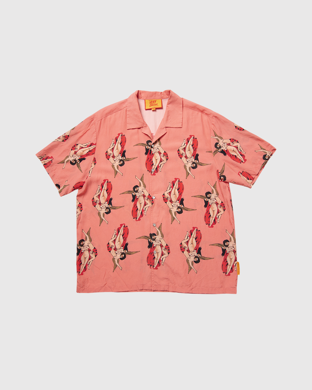 Dusty Pink "Yakob Angels" Resort Shirt