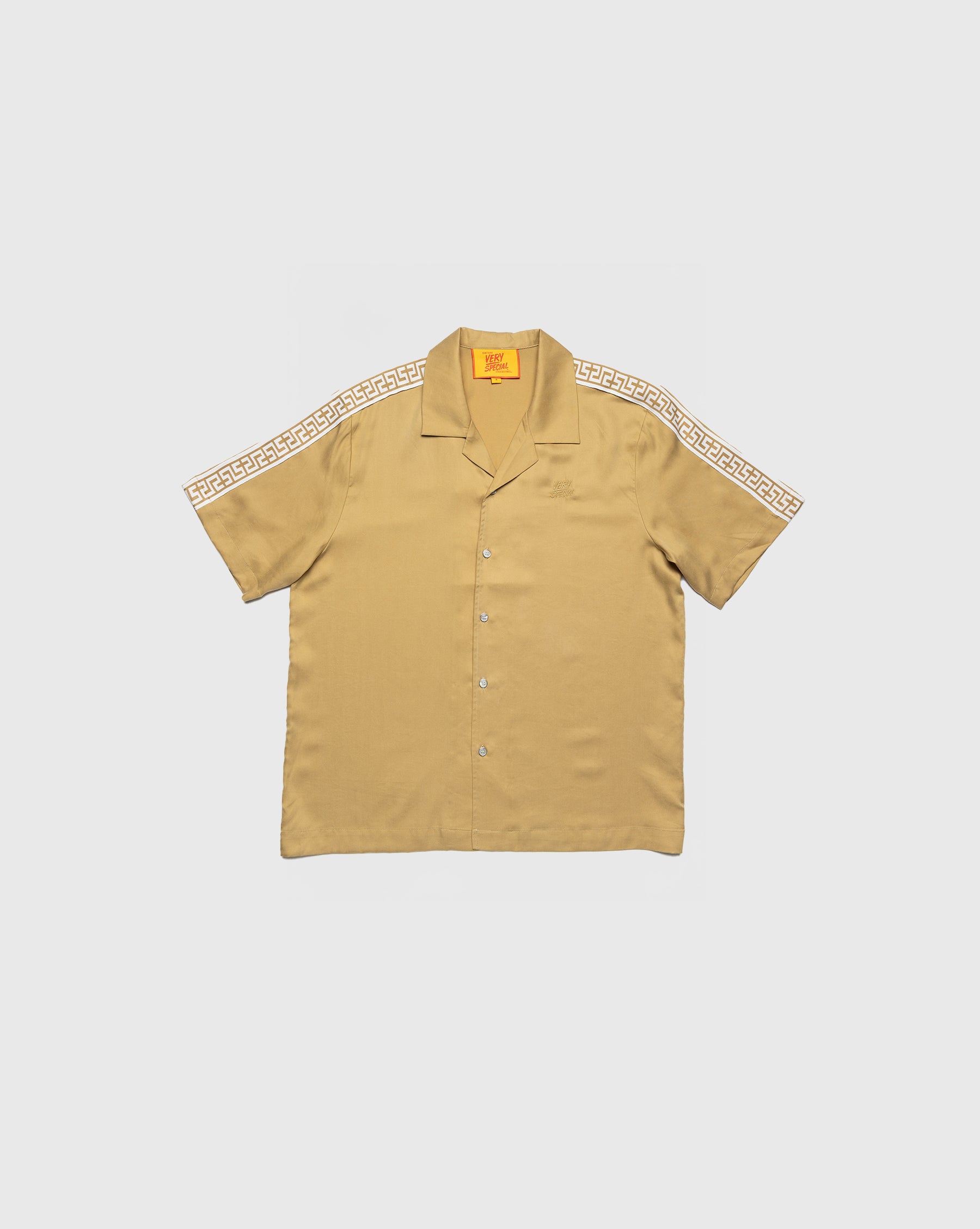 Sand Lyocell Geo Resort Shirt