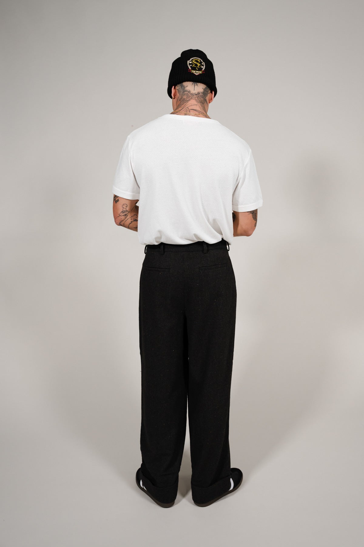 Very Special White Mesh Fitted Tee