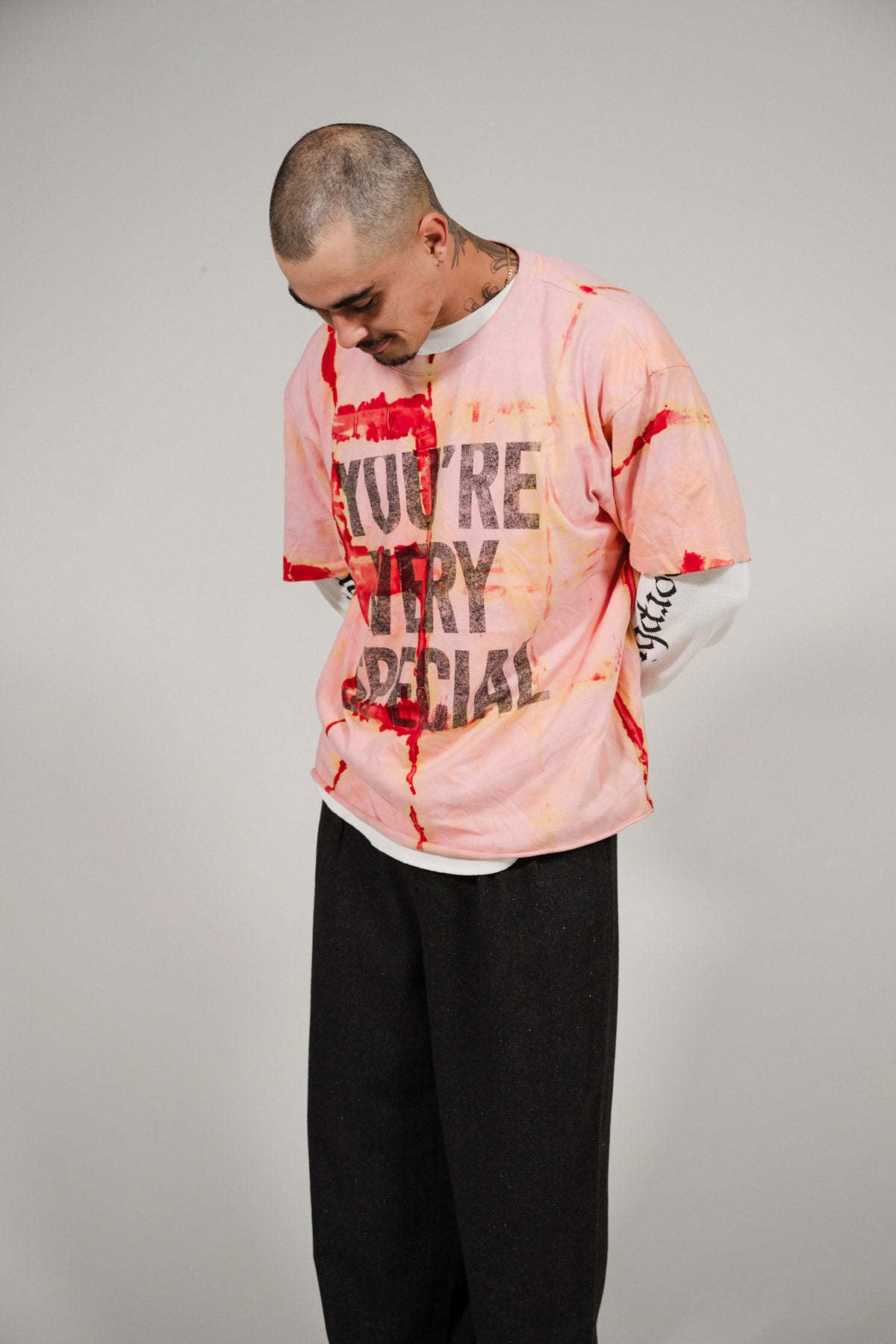 Pink Tie Dye YVS Trashed Tee