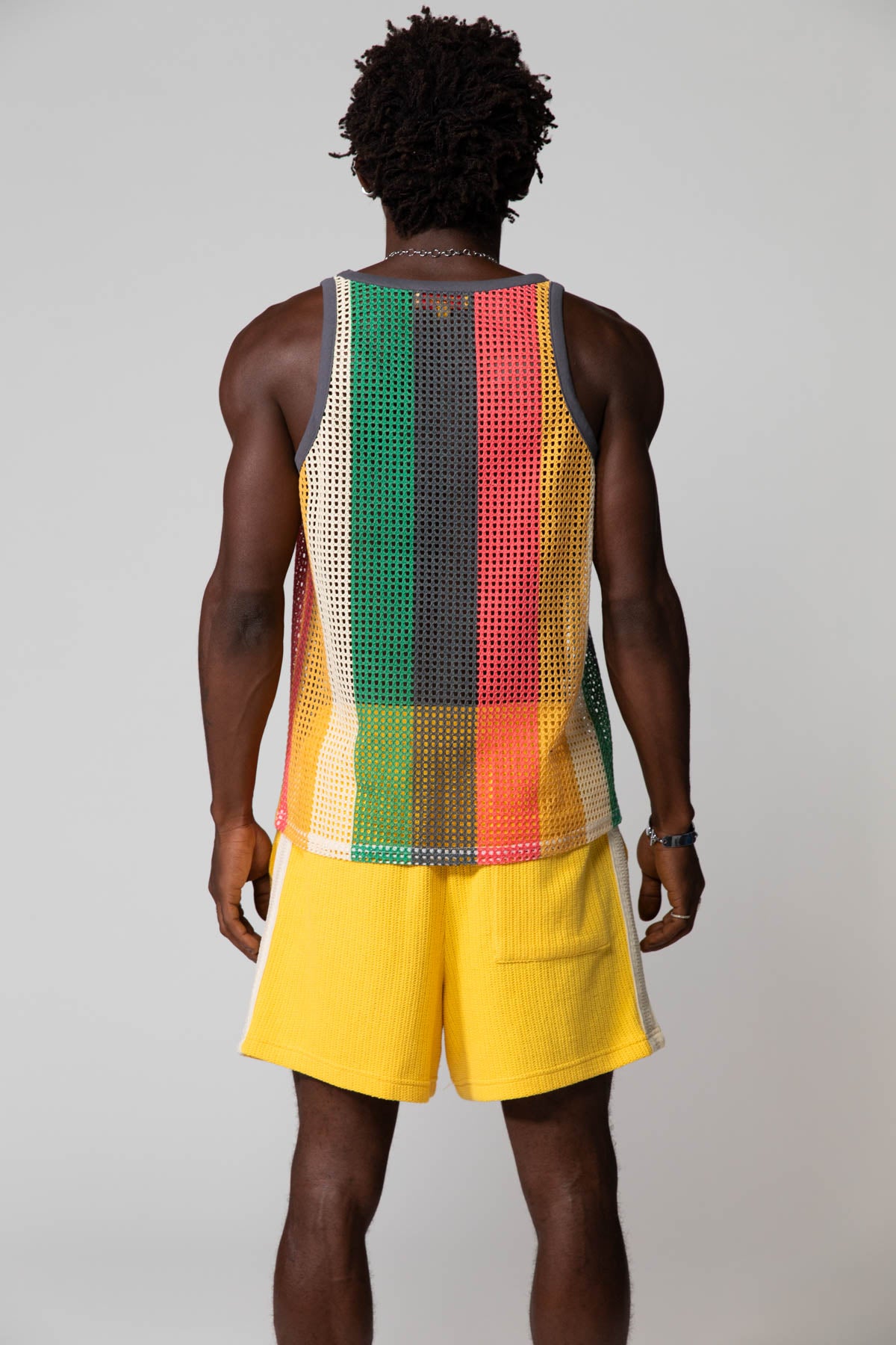 Stripe Island Net Mesh Tank