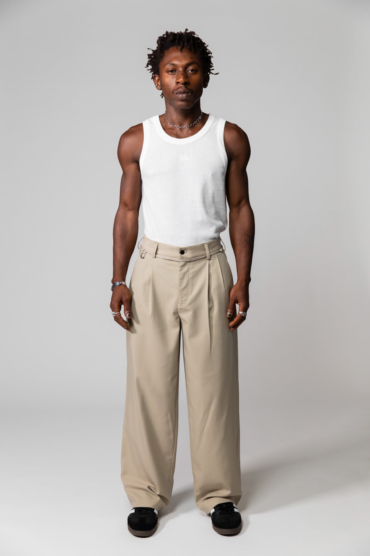 Stone Westwood Pleated Pant