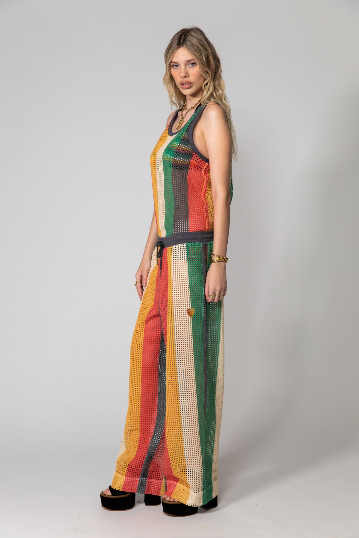 Stripe Island Net Mesh Tank