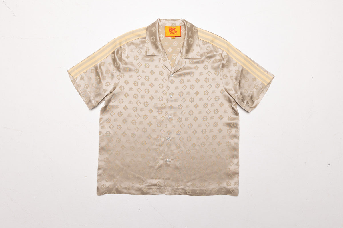 "Jacquard" Satin Resort Shirt