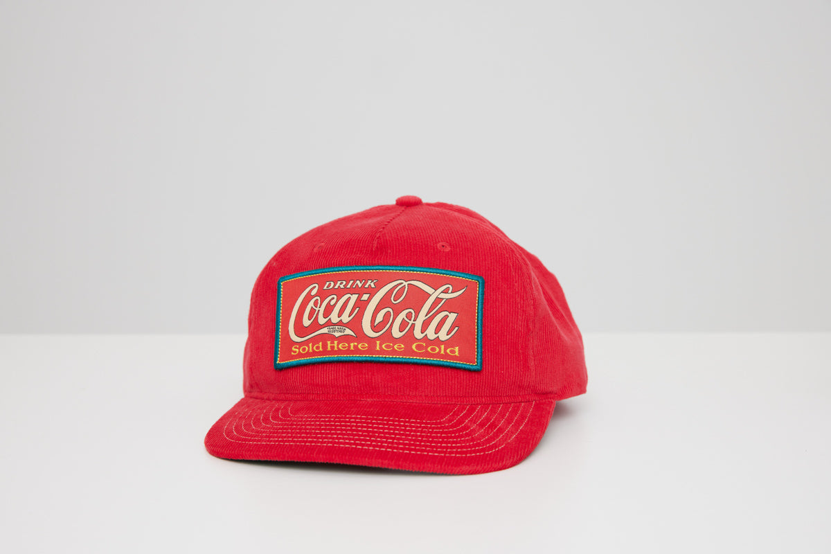 Red Coke Vintage Cord Snap Back