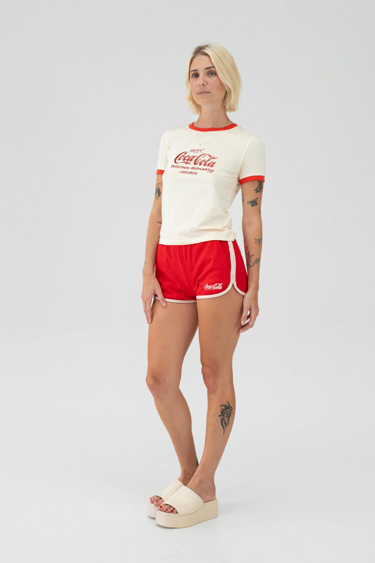 Classic Coke Scallop Shorts