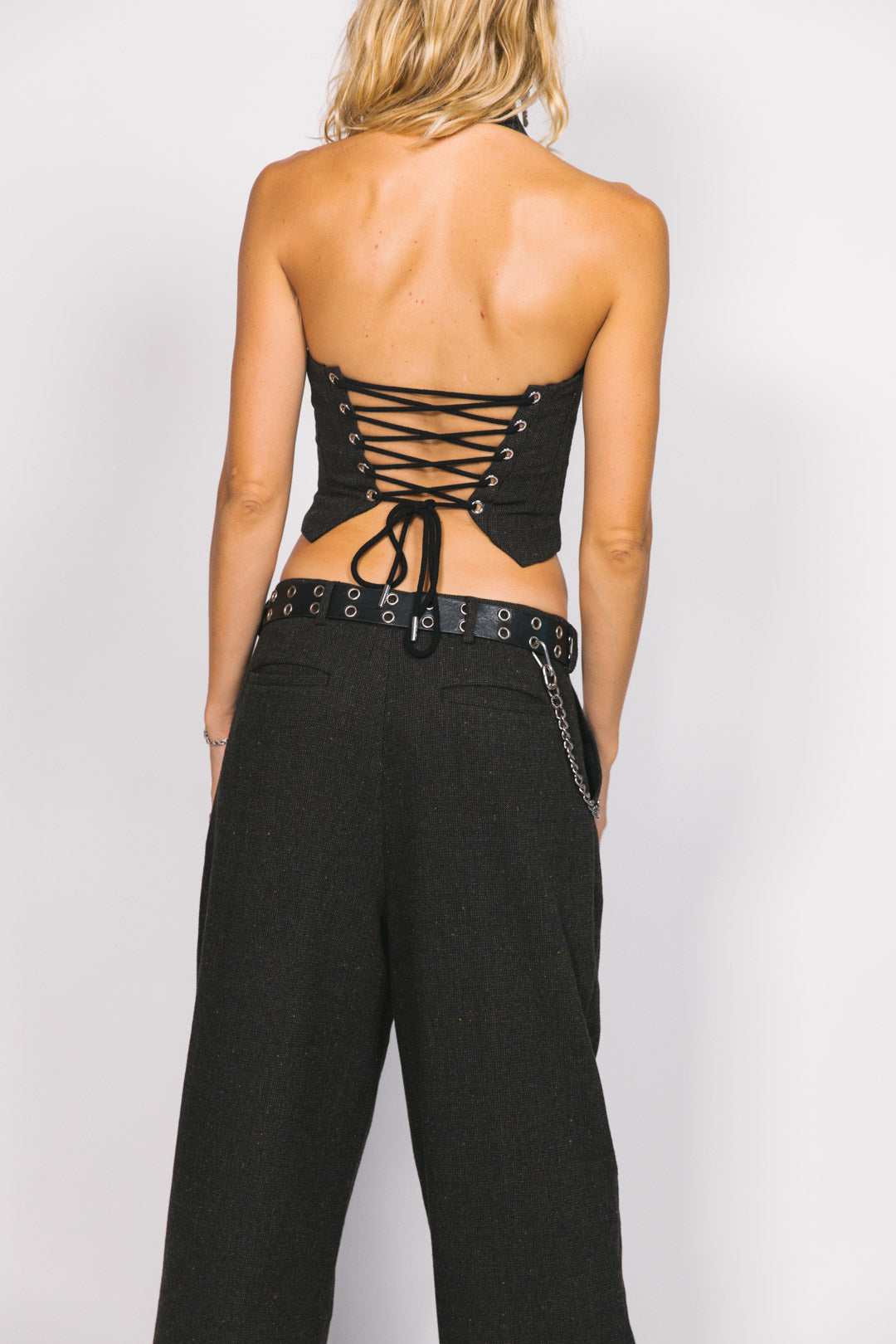 Chocolate Wool Westwood Pleated Pants