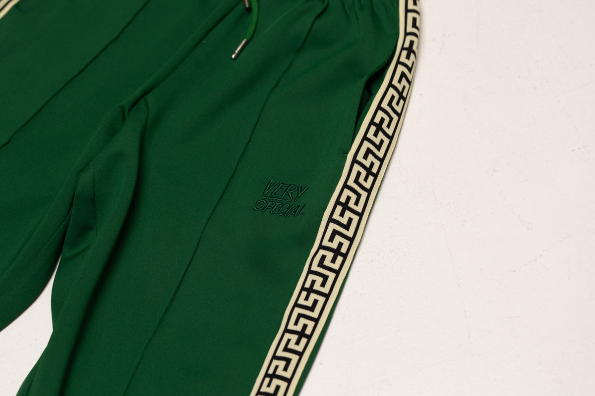 Green "Geo" Track Pants