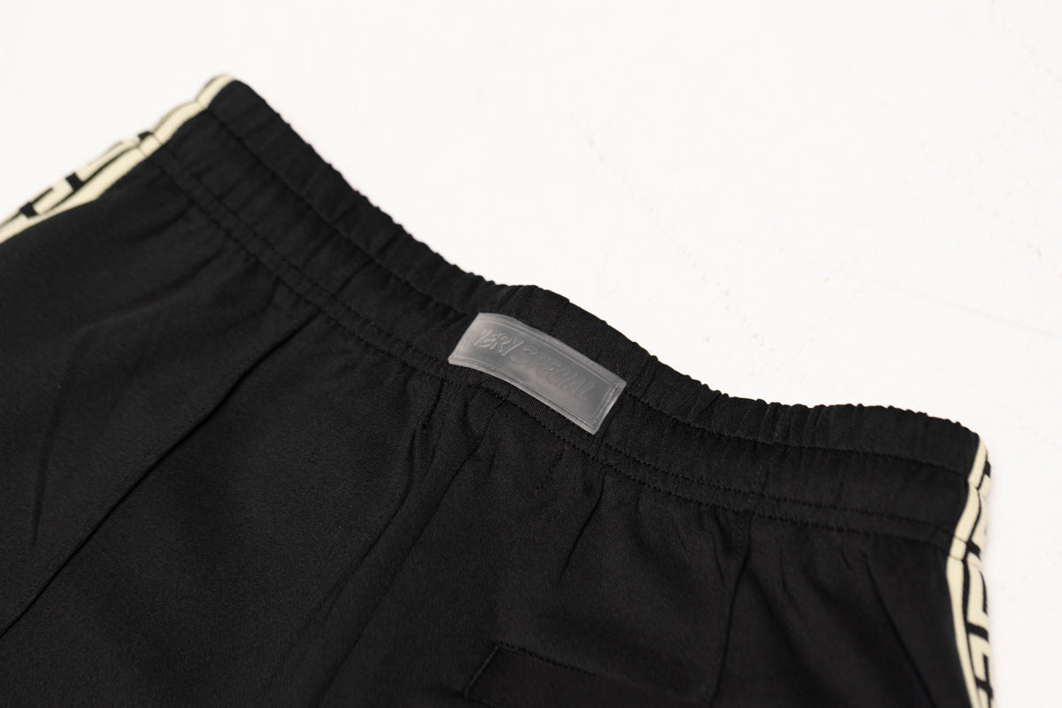 Black "Geo" Track Pants