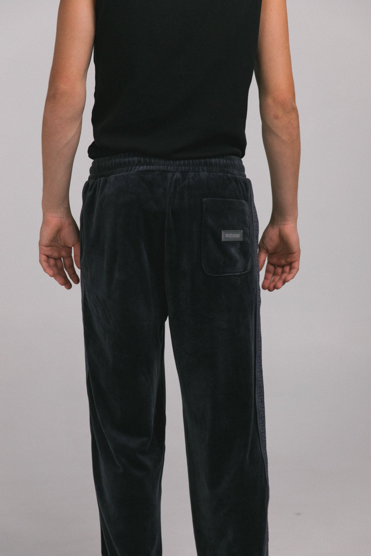 Steel Velour "Geo Track Pants