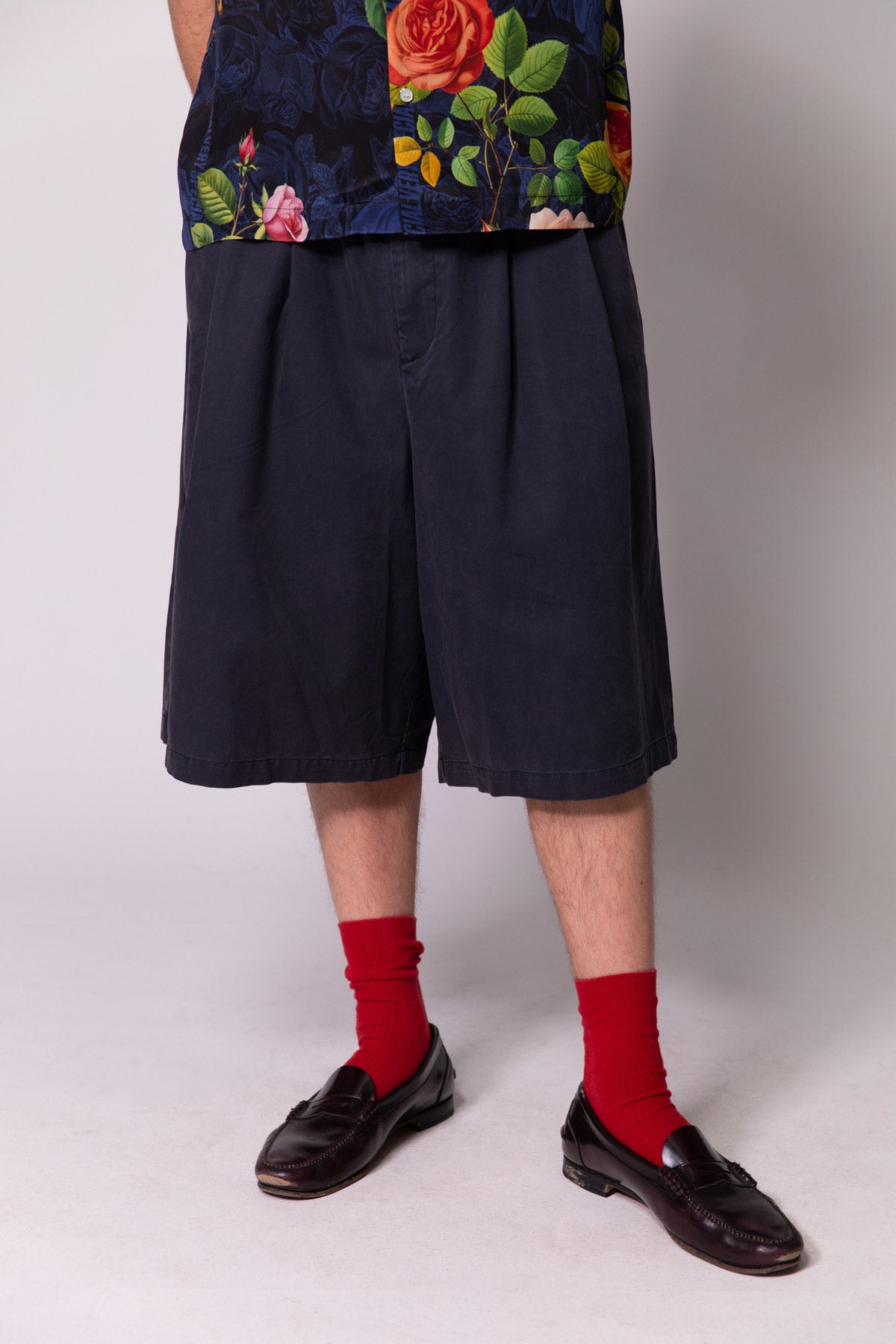 Midnight Shay Pleated Shorts