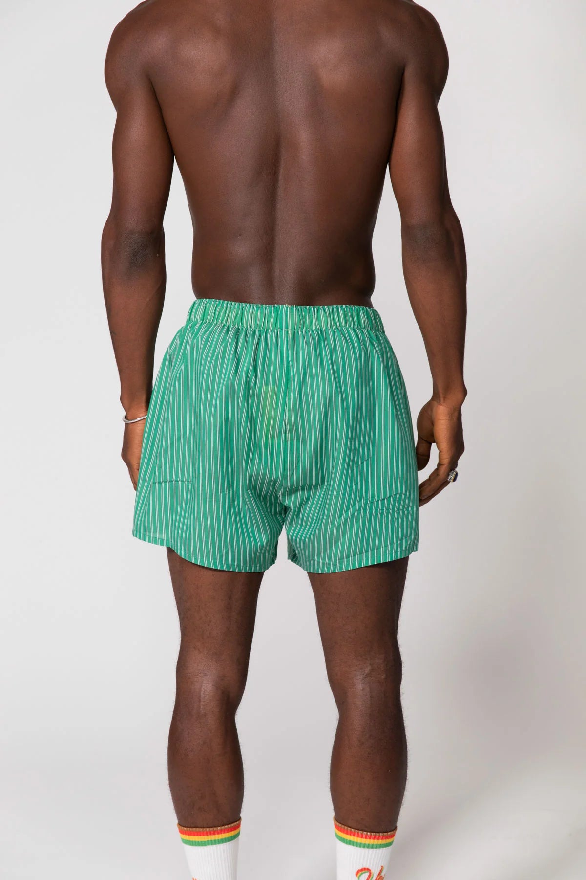 Stripe Shirt & Boxer Short Set