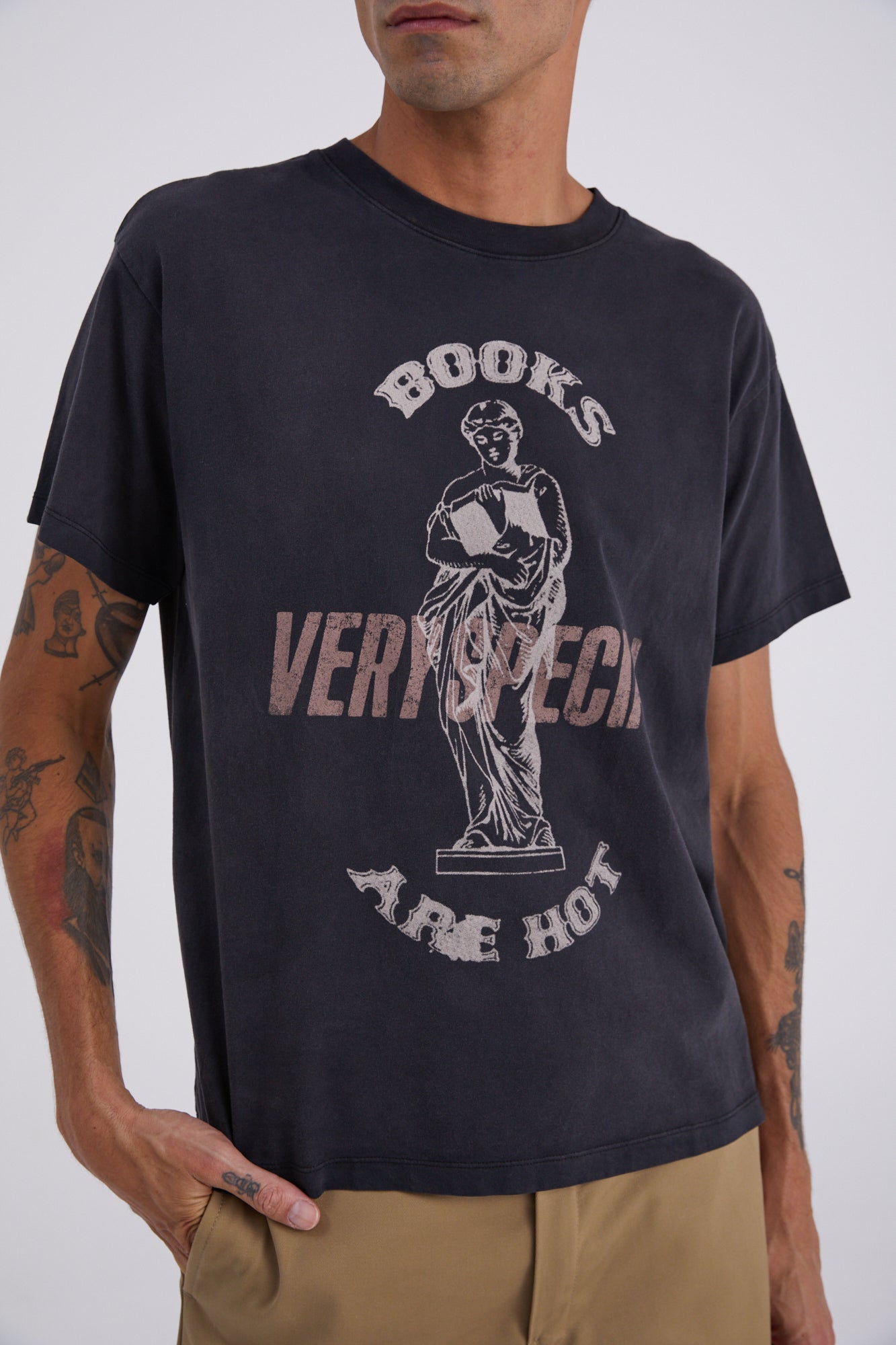 MSG "Books are Hot" Vintage Black