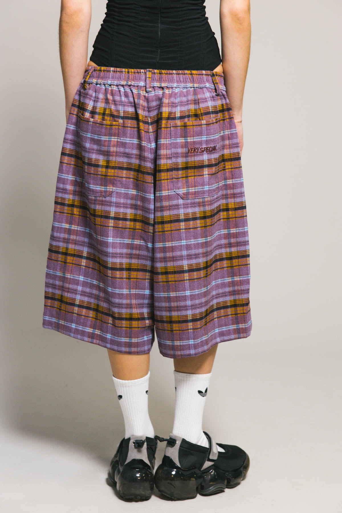 Plum Plaid Shay Shorts