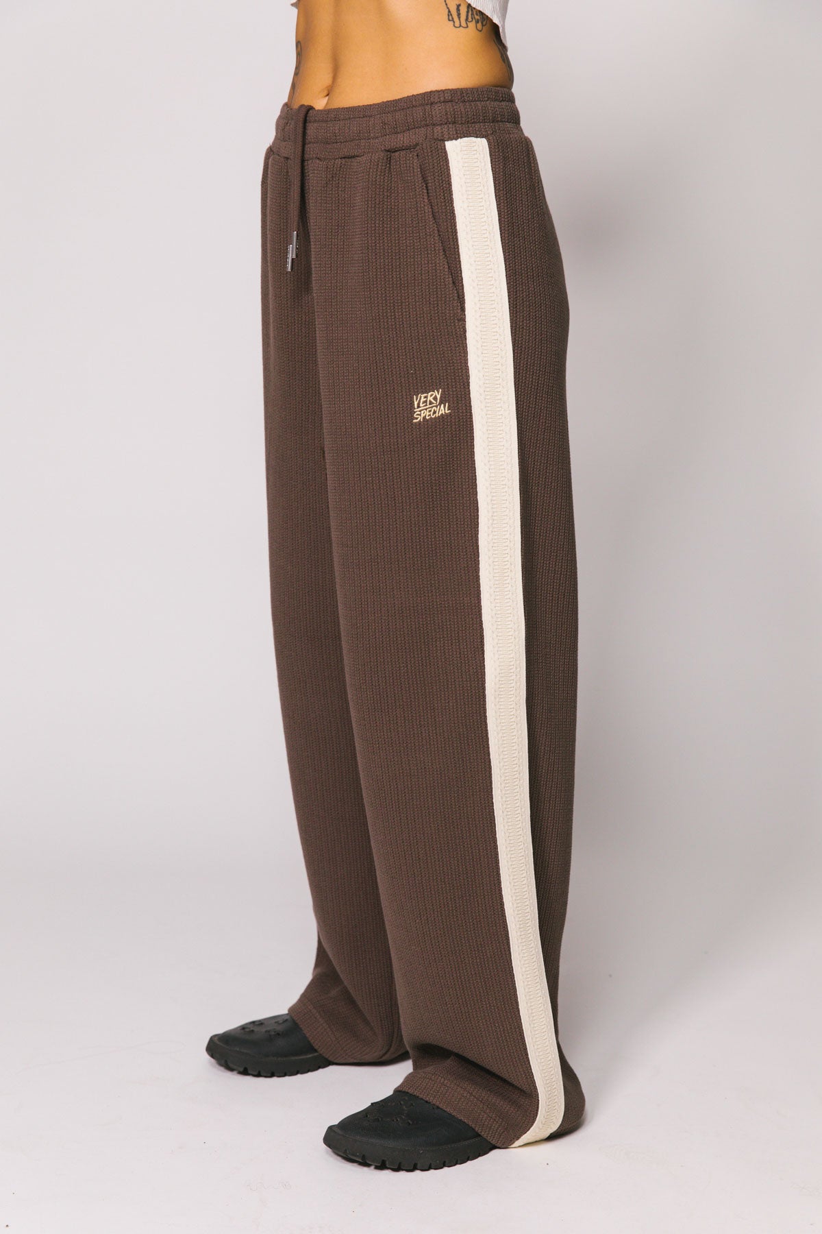 Chocolate Knitted Baggy Pants