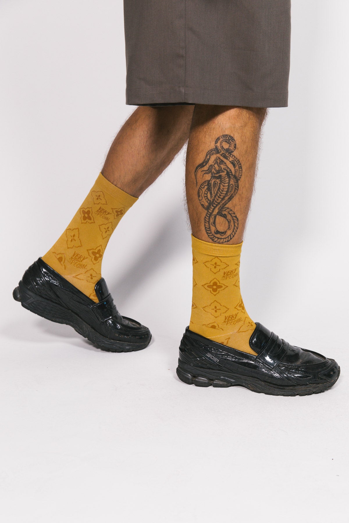 Brown SVS Monogram Sock