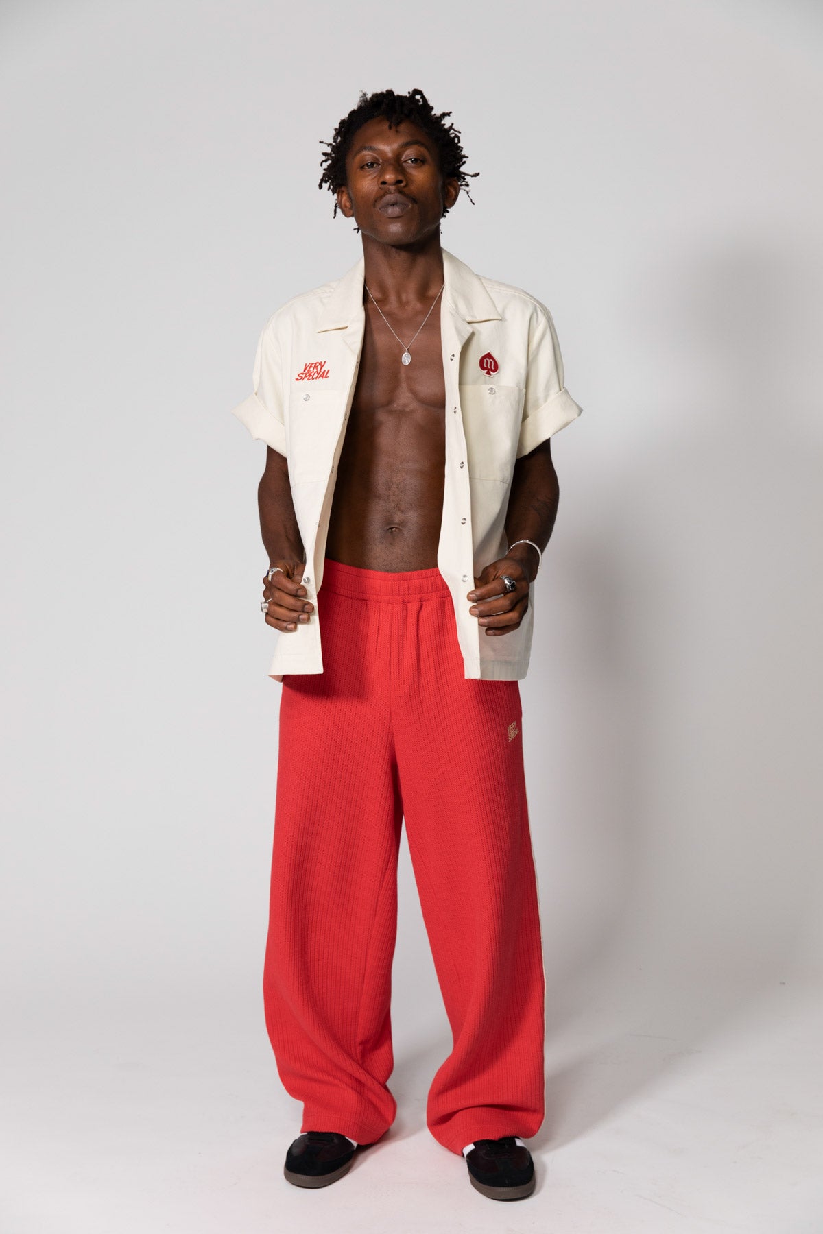 White Late Shift Button Up Shirt