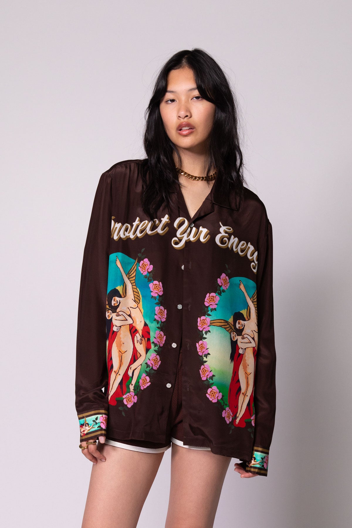 Silk Mocha Guardian Angels LS Shirt