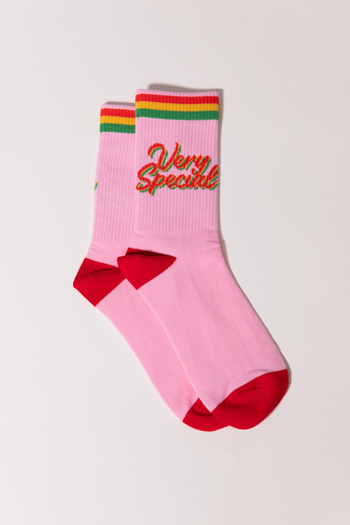 Pink Script and Stripes Sock