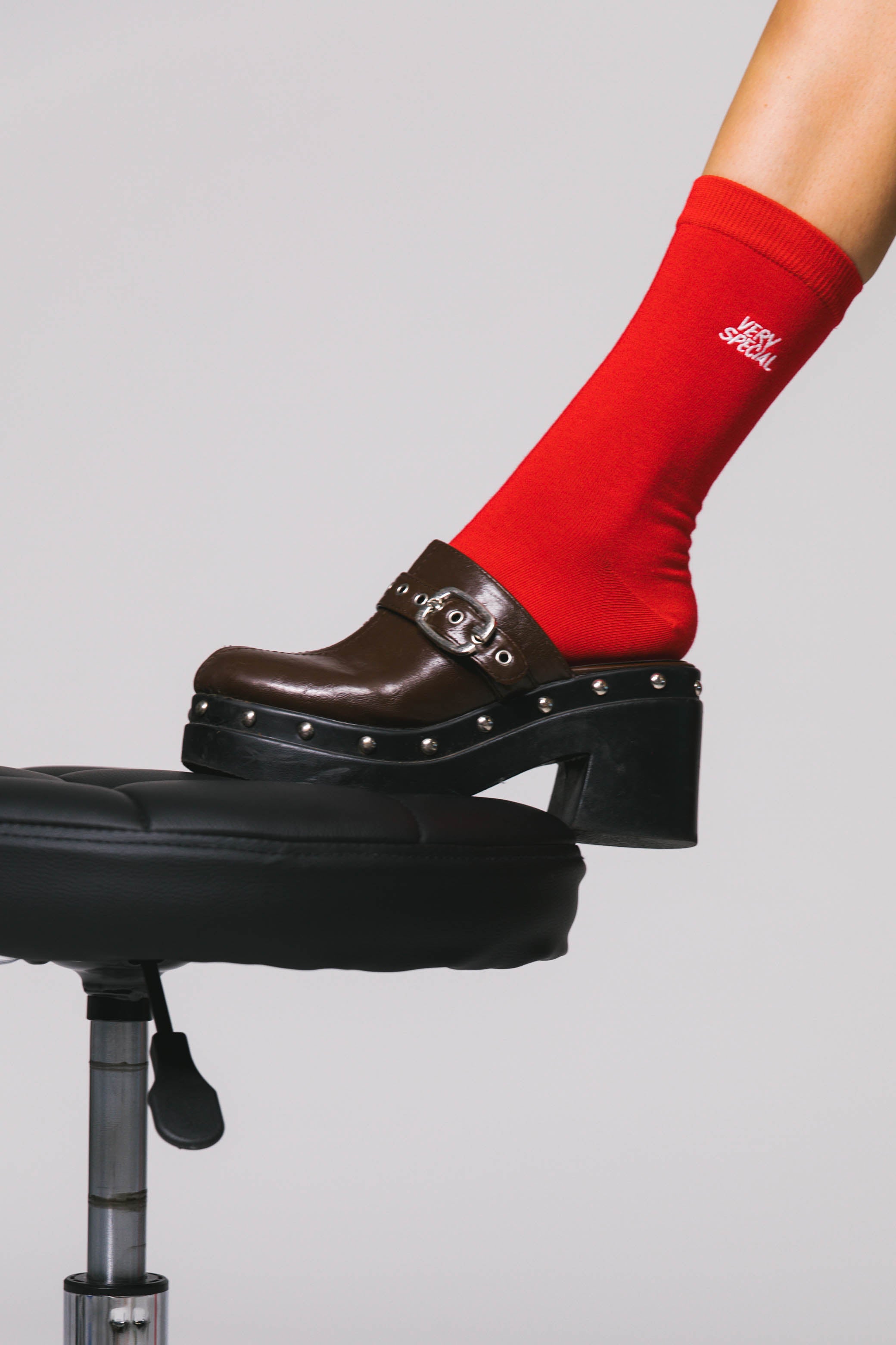 Red Stack Logo Sock