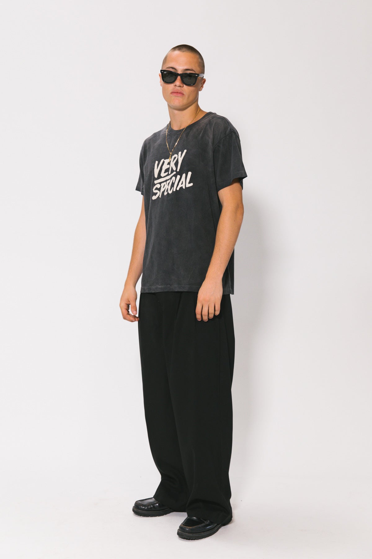 Black Westwood Pleated Pant