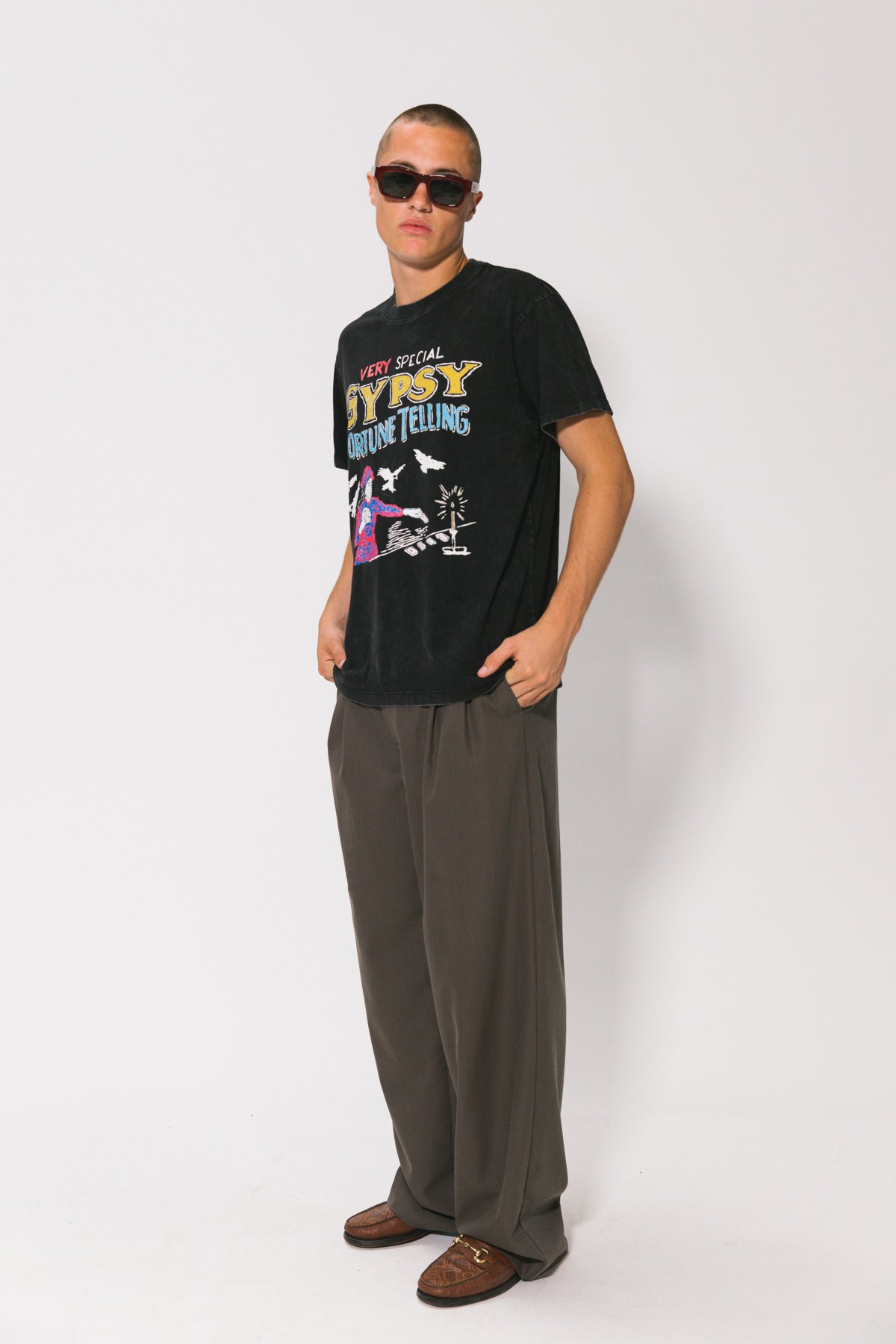Black Fortune Teller Vintage Tee
