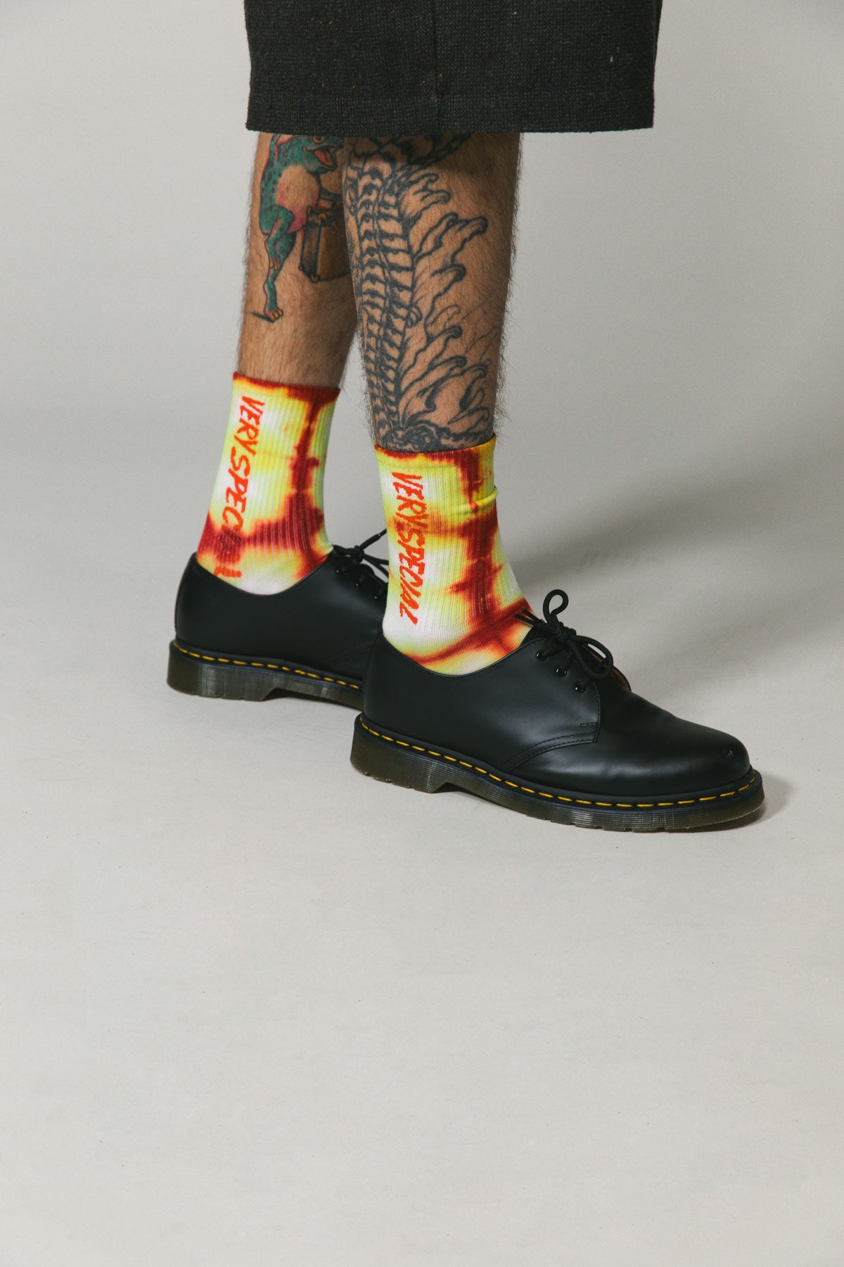 Yellow & Red Tie Dye Very Special Socks