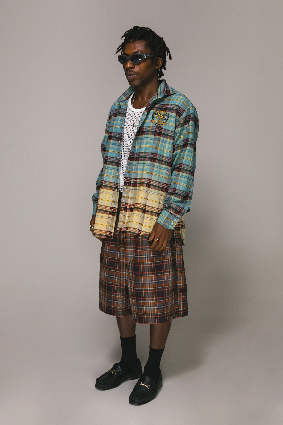 Blue Plaid LS Graff Shirt
