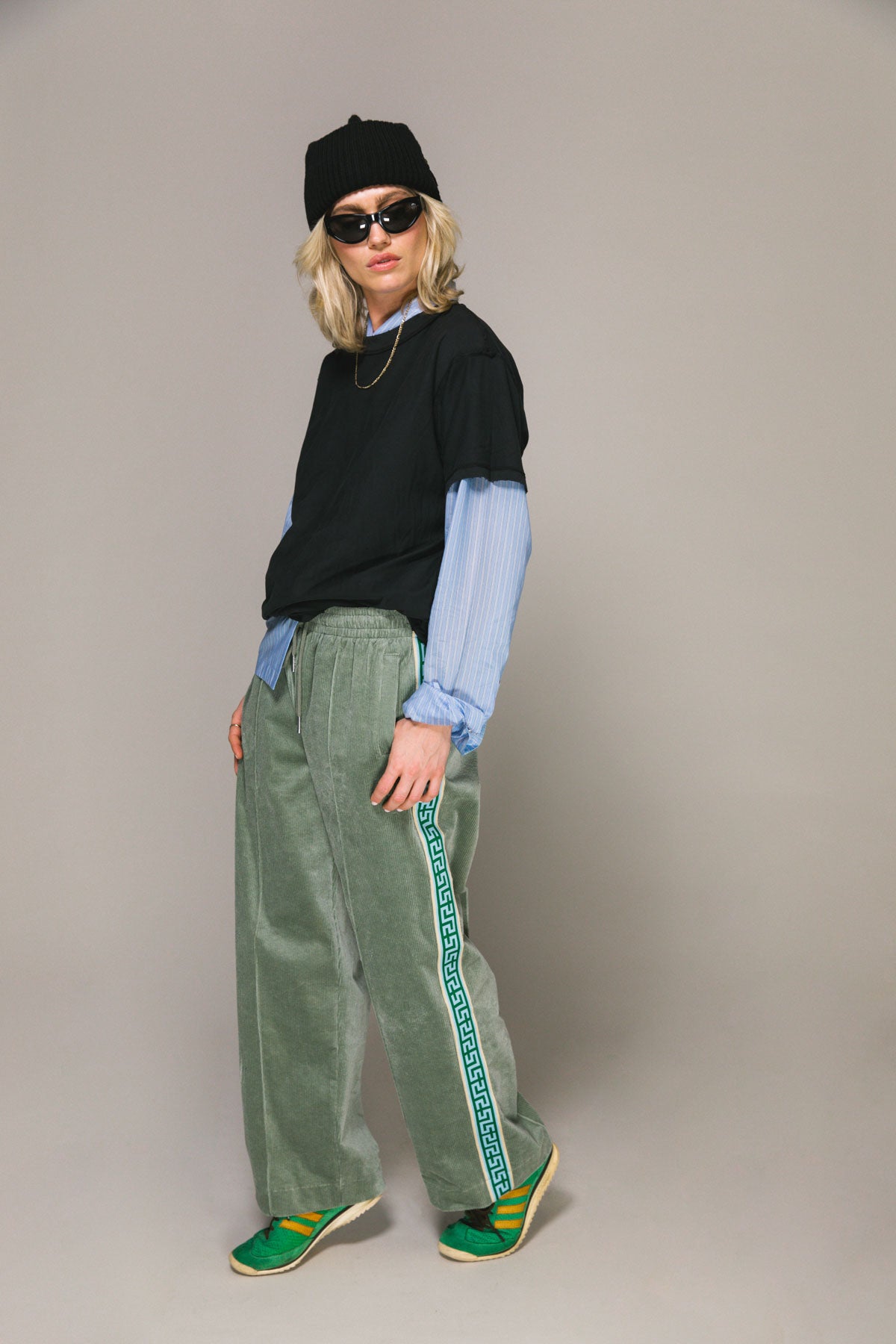 Blue Stripe LS Work Shirt