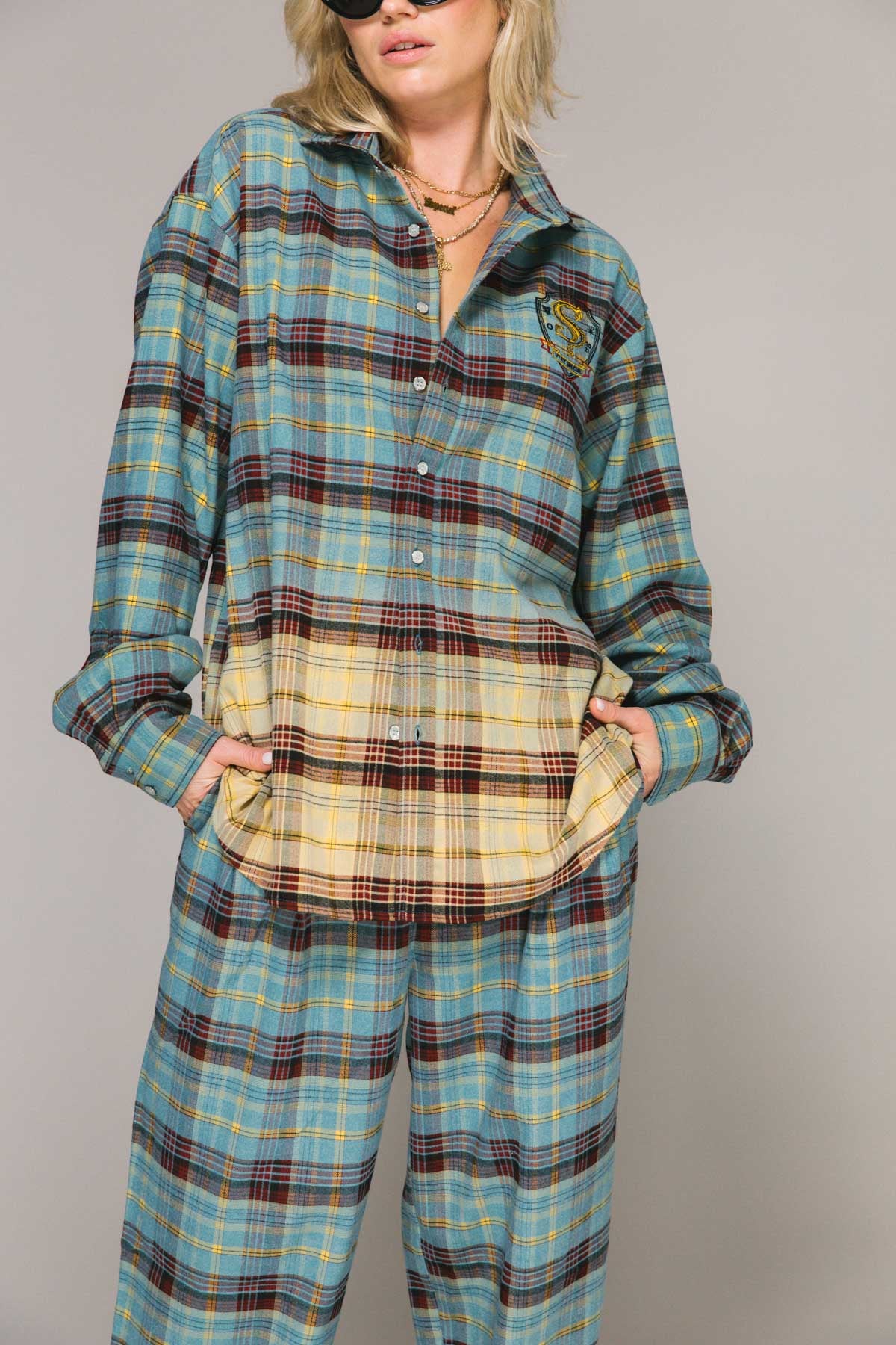 Blue Plaid LS Graff Shirt