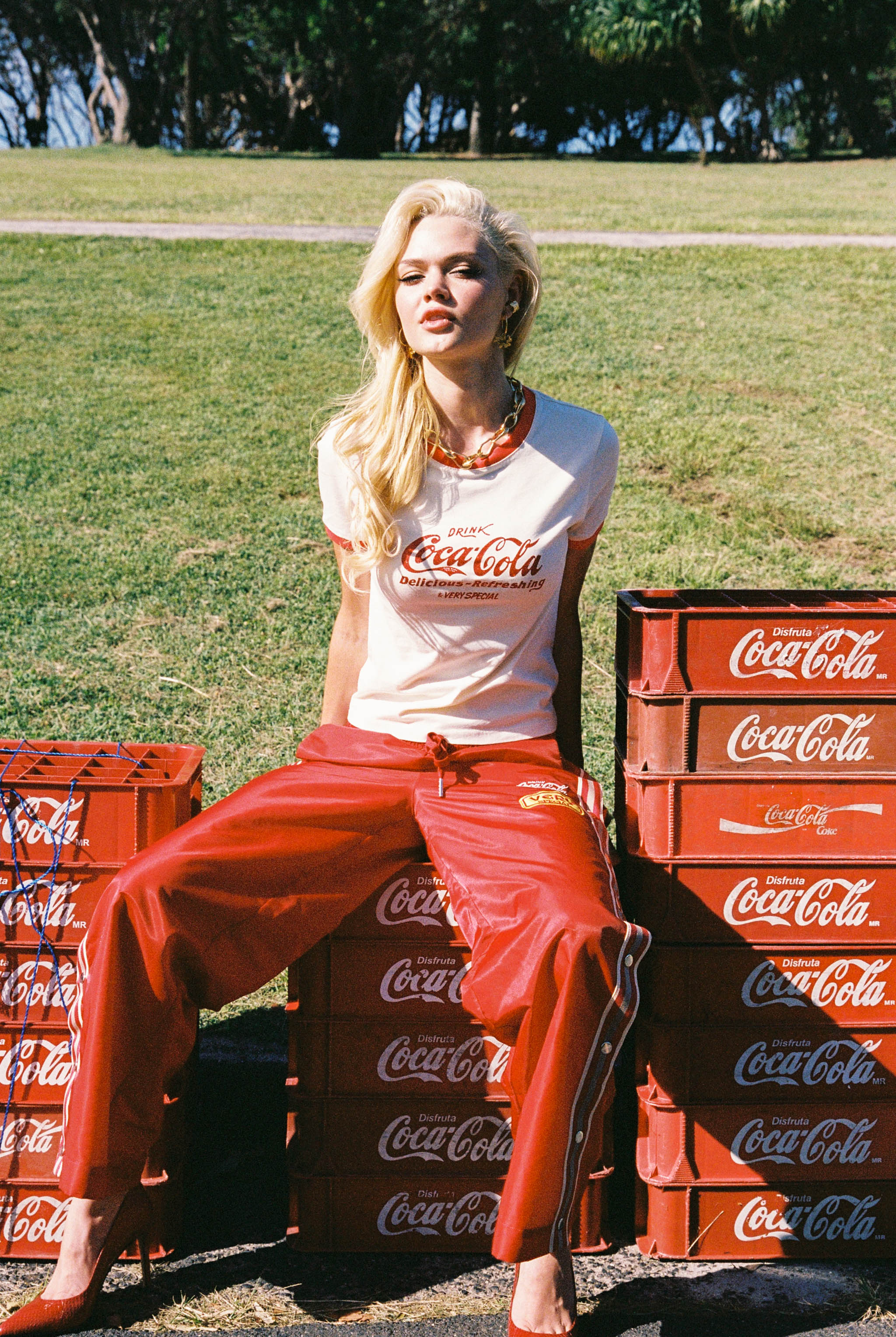 Classic Coke Racing Nylon Pant