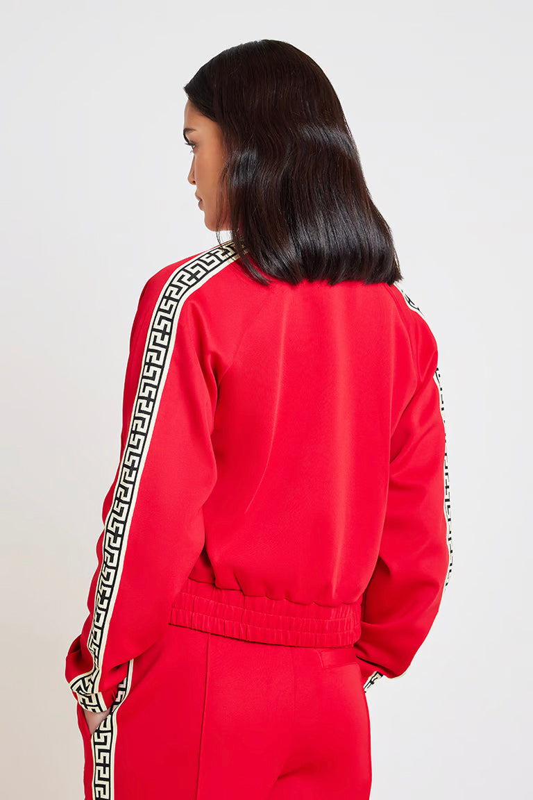 Red "Geo" Track Jacket